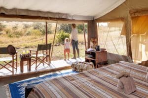 OffBeat Mara Camp family tent.