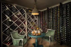 Cellar wine tasting.