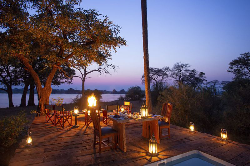 Gorgeous views over the Zambezi River.