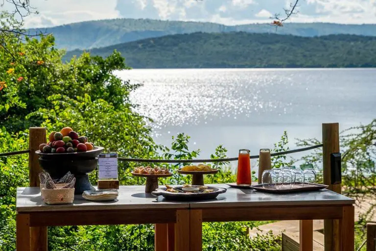 Dining with a view.