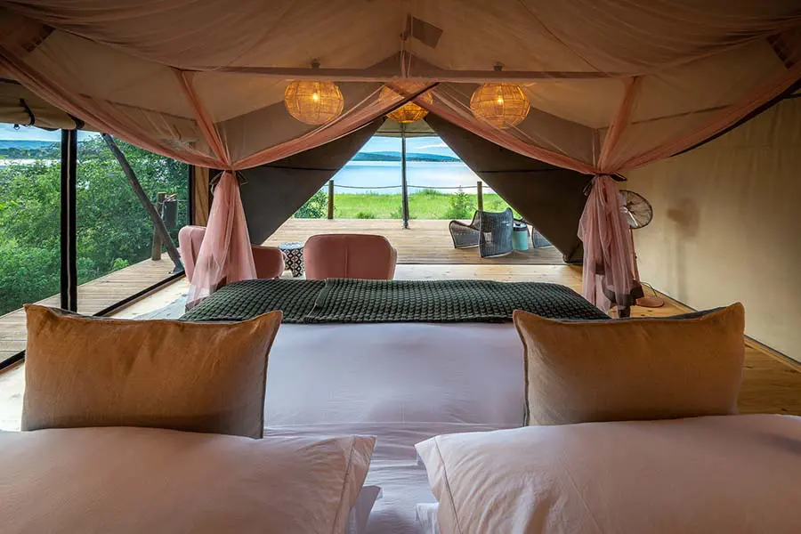 Your view from your tented suite.