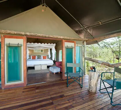 Exterior del Ongava Tented Camp.