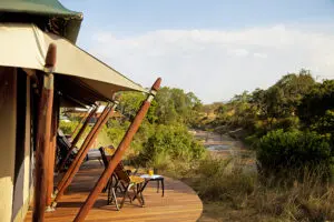 Sand River Masai Mara overlooks its namesake, the Sand River. 
