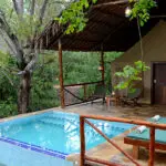 Chalets are raised on the water’s edge and well-spaced for utmost privacy. 