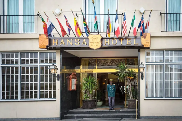 The Hansa Hotel - nestled in the very center of the charming little town of Swakopmund.