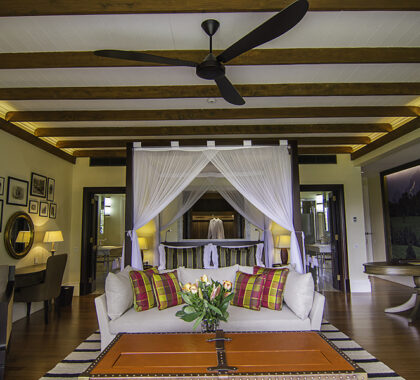 Hemingways' suites include opulent features such as king-sized beds with Egyptian cotton sheets.