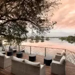 Vistas del río Zambeze. 