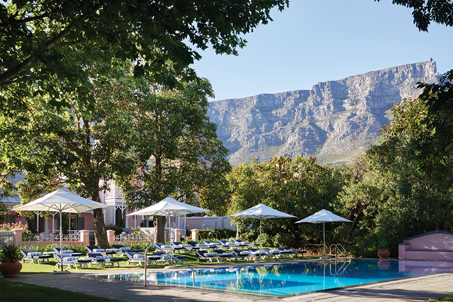Guest areas at the Belond Mount Nelson in Cape Town. 