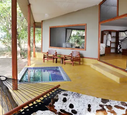 Patio privado.