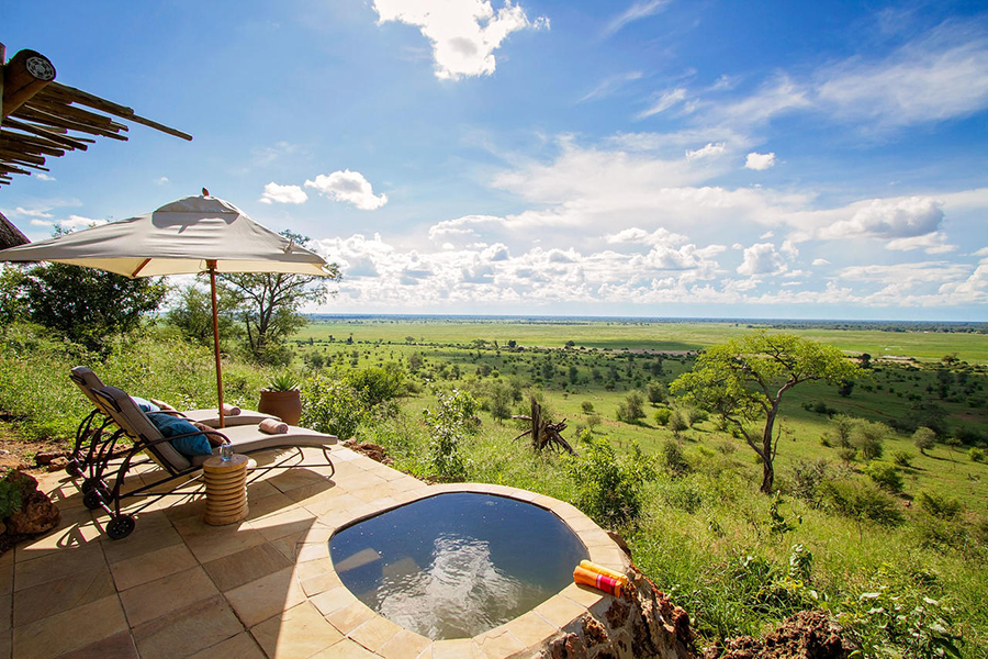 The view overlooking Chobe National Park. 