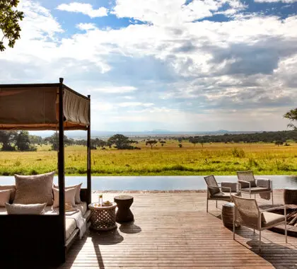Take in the vast plains from your daybed. 
