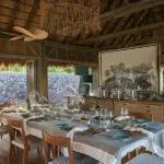 Indoor dining area.