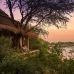 Views of the river and Zambezi National Park. 