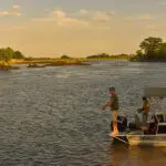 Catch-and-release fishing on the Zambezi. 