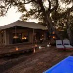 Mpala Jena guest tent exterior.