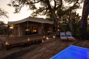 Mpala Jena guest tent exterior.