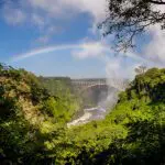 El puente de las cataratas Victoria.