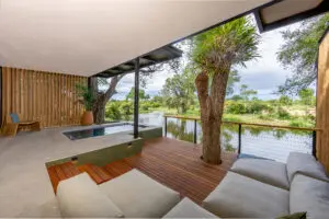 Outside deck of a suite | RockFig Safari Lodge 