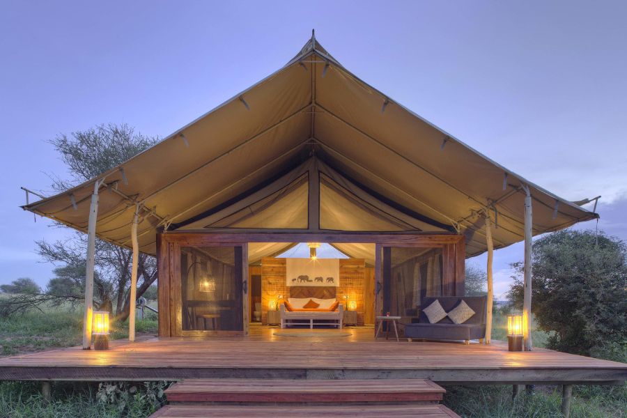 Tarangire Ndovu Tented Lodge, tent exterior.