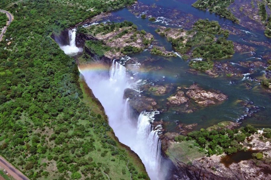 See the mighty Victoria Falls.