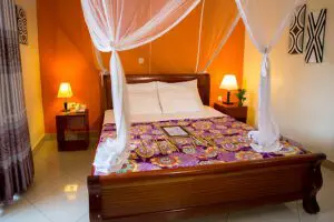 Villa Queen rooms feature air-conditioning units.