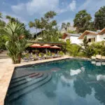 The swimming pool at Hemingways Retreat Kigali.