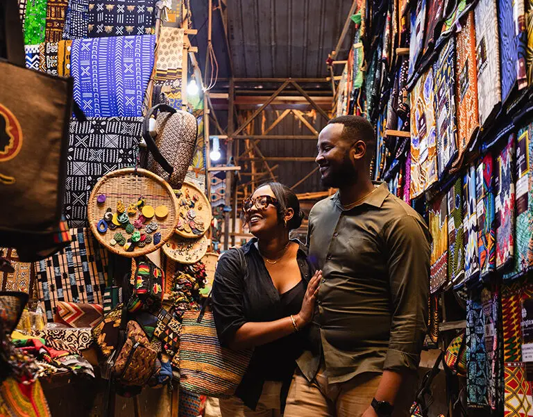 Head to the markets for some shopping.