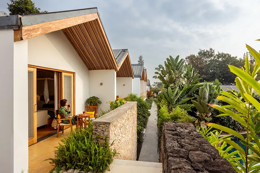 The Superior King Suite balconies.