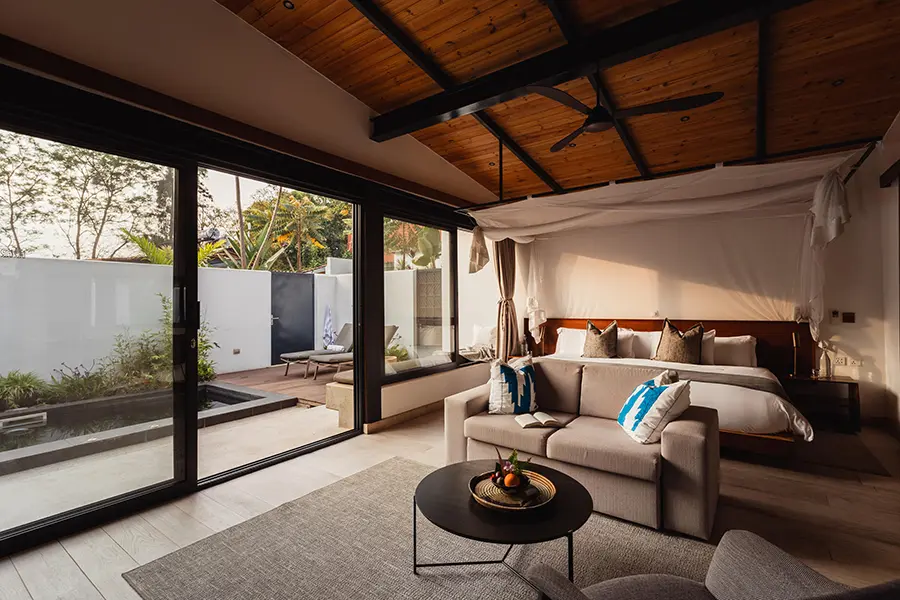 Enjoy a good night's rest and a private pool in th Luxury Pool Villa.