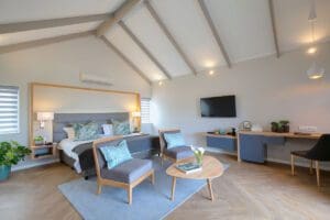 Su suite en Knysna Hollow.