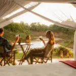 Vista desde su porche privado.