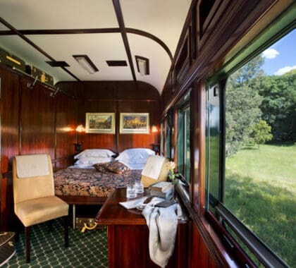 Suite Deluxe de Rovos Rail.
