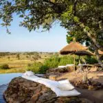 Las Reservas Grumeti como telón de fondo en Singita Faru Faru.