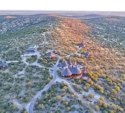 Etosha Mountain Lodge is situated in the private Etosha Heights reserve.