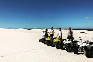 Quad biking in atlantis, Cape Town.