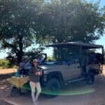 Una parada para beber durante un safari en Chobe.
