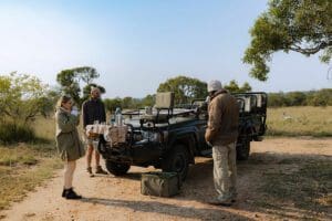 Game drive coffee stop.