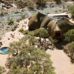 Aerial view of The Nest @ Sossus Villa.