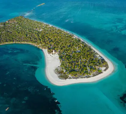 Vista aérea de la isla de Fanjove | Isla de Fanjove