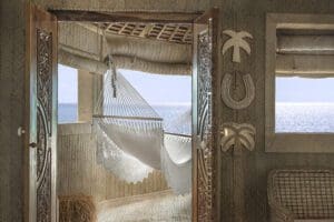 El lugar perfecto para una siesta, con la brisa de la isla entrando por la ventana.