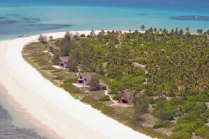 Aerial view of Fanjove Island.