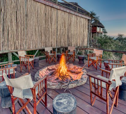 Unwind by the boma.