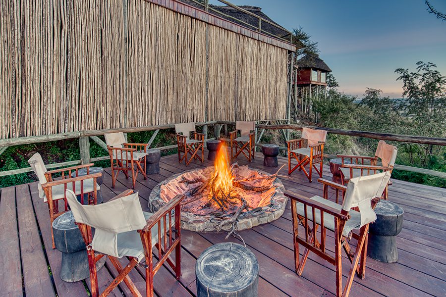 Unwind by the boma.