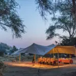 The dining tent.