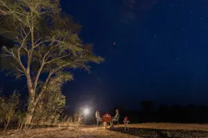 Dinner under the stars.
