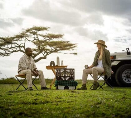 Cenar en la naturaleza -ya sea un desayuno, almuerzo o picnic- es una tradición arraigada en el Serengeti | Sanctuary Kichakani Serengeti Camp