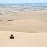 Quad biking on the sand dunes of Namibia.