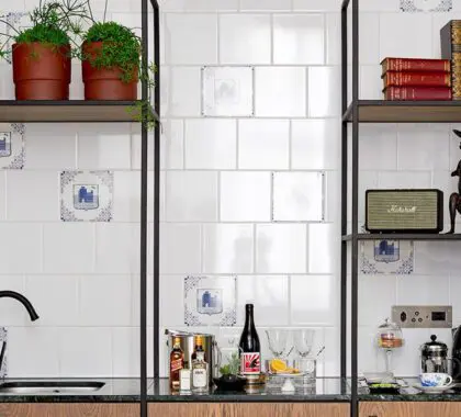 The kitchen of a two bedroom apartment.