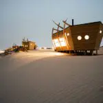 Uniquely designed solar powered cabins.