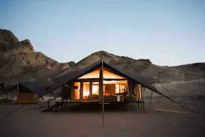 Hoanib Valley Camp is situated in the remote Sesfontein Community Conservation Area in Namibia’s Koakoveld.